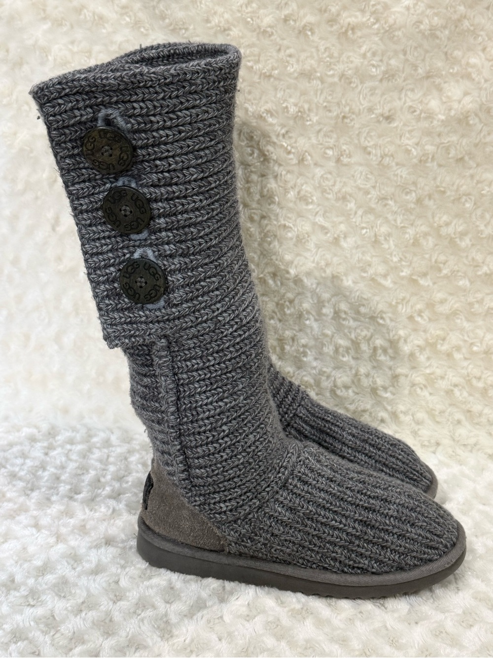 UGG Cardy Knit Boots, women’s sz 6